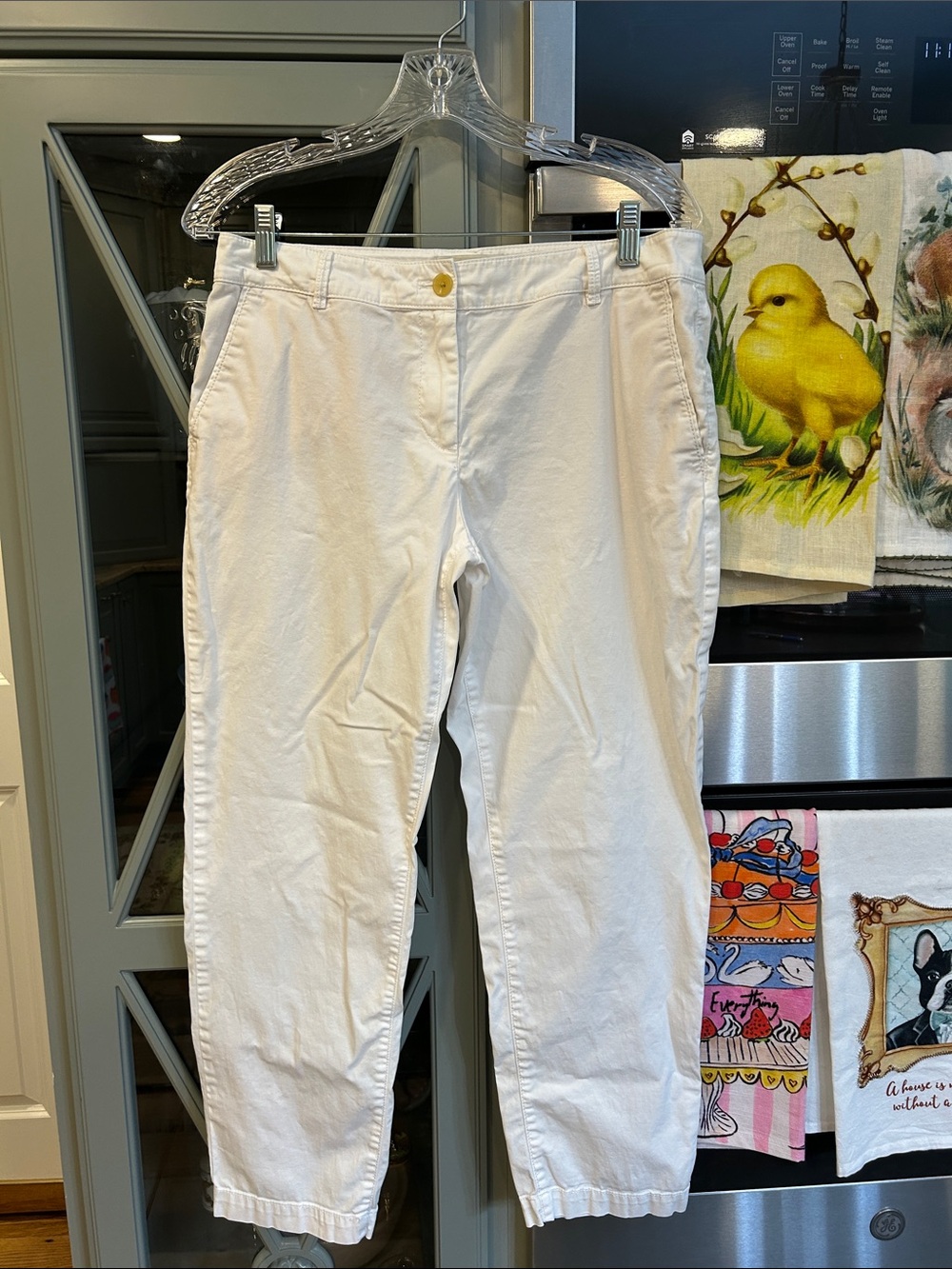 Talbots White Chino Cotton Pants 6P